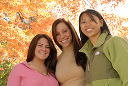 Photo of students smiling for a picture. Link to Gifts of Life Insurance.